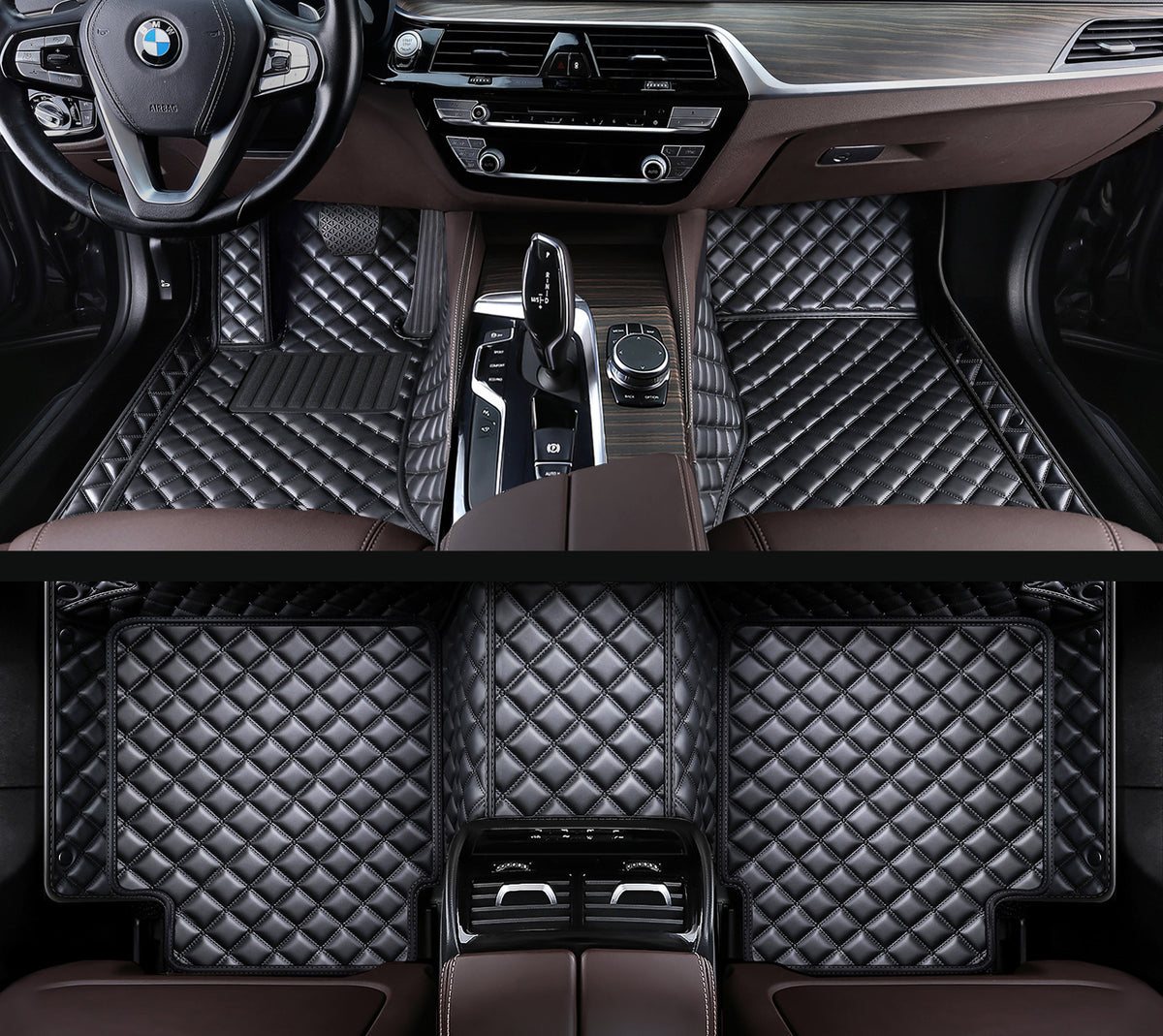 Carvigor Diamond Stitching Custom Luxury Car Mats Set