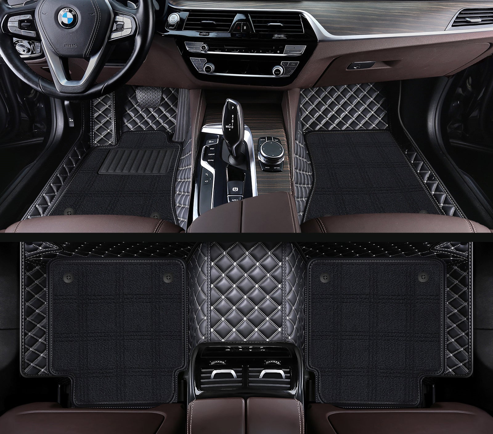 Carvigor Diamond Double Layer Luxury Car Mats Set