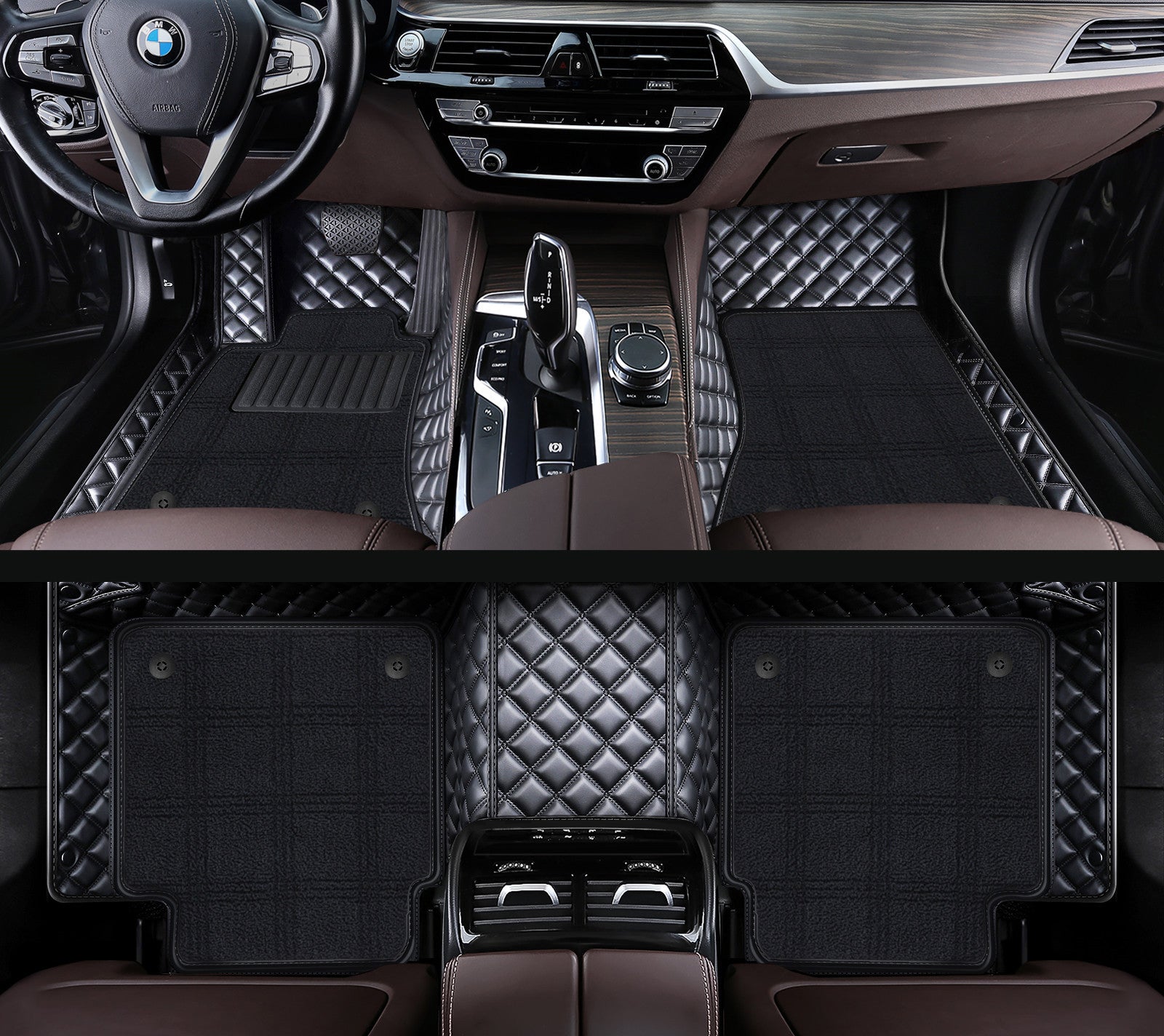 Carvigor Diamond Double Layer Luxury Car Mats Set