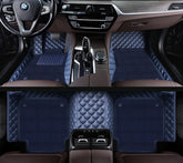Carvigor Blue Diamond&Blue Double Layer Luxury Car Mats Set