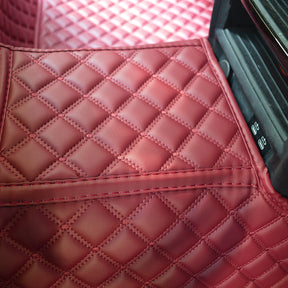 Carvigor Wind Red Diamond Stitching Custom Luxury Car Mats Set