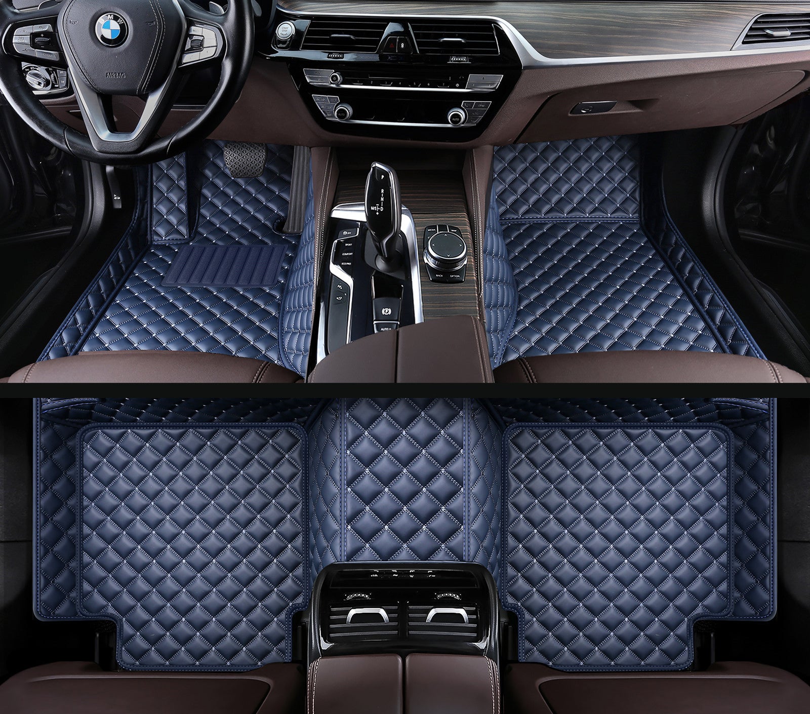 Carvigor Diamond Stitching Custom Luxury Car Mats Set
