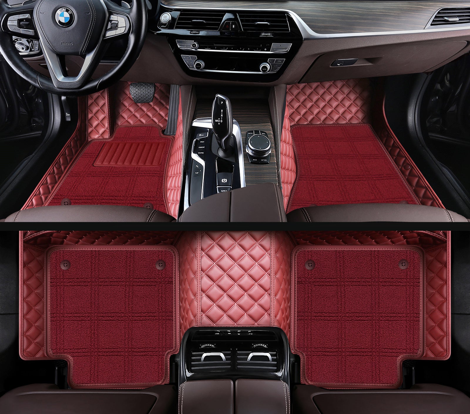 Carvigor Diamond Double Layer Luxury Car Mats Set
