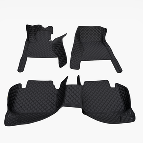Carvigor Black&Black Diamond Stitching Custom Luxury Car Mats Set